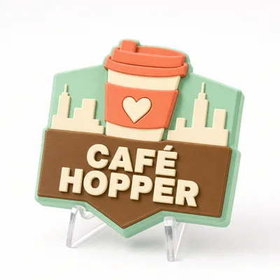 Hearts & Coffee Club badge collection