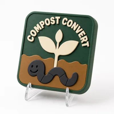 Compost Convert magnetic 3D-printed achievement badge