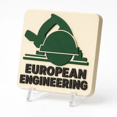European Engineering magnetic 3D-printed achievement badge