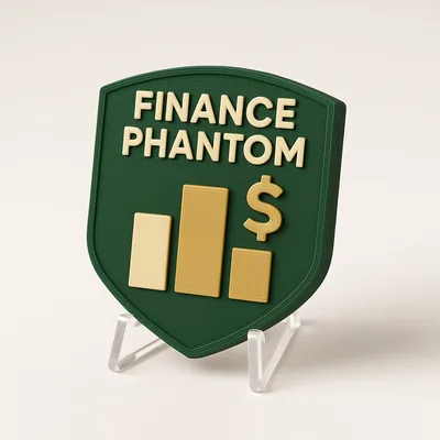 Finance Phantom magnetic 3D-printed achievement badge