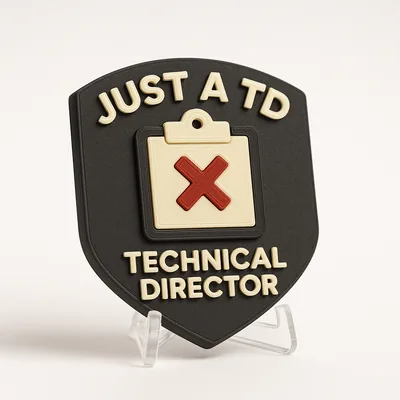 Just a TD magnetic 3D-printed achievement badge