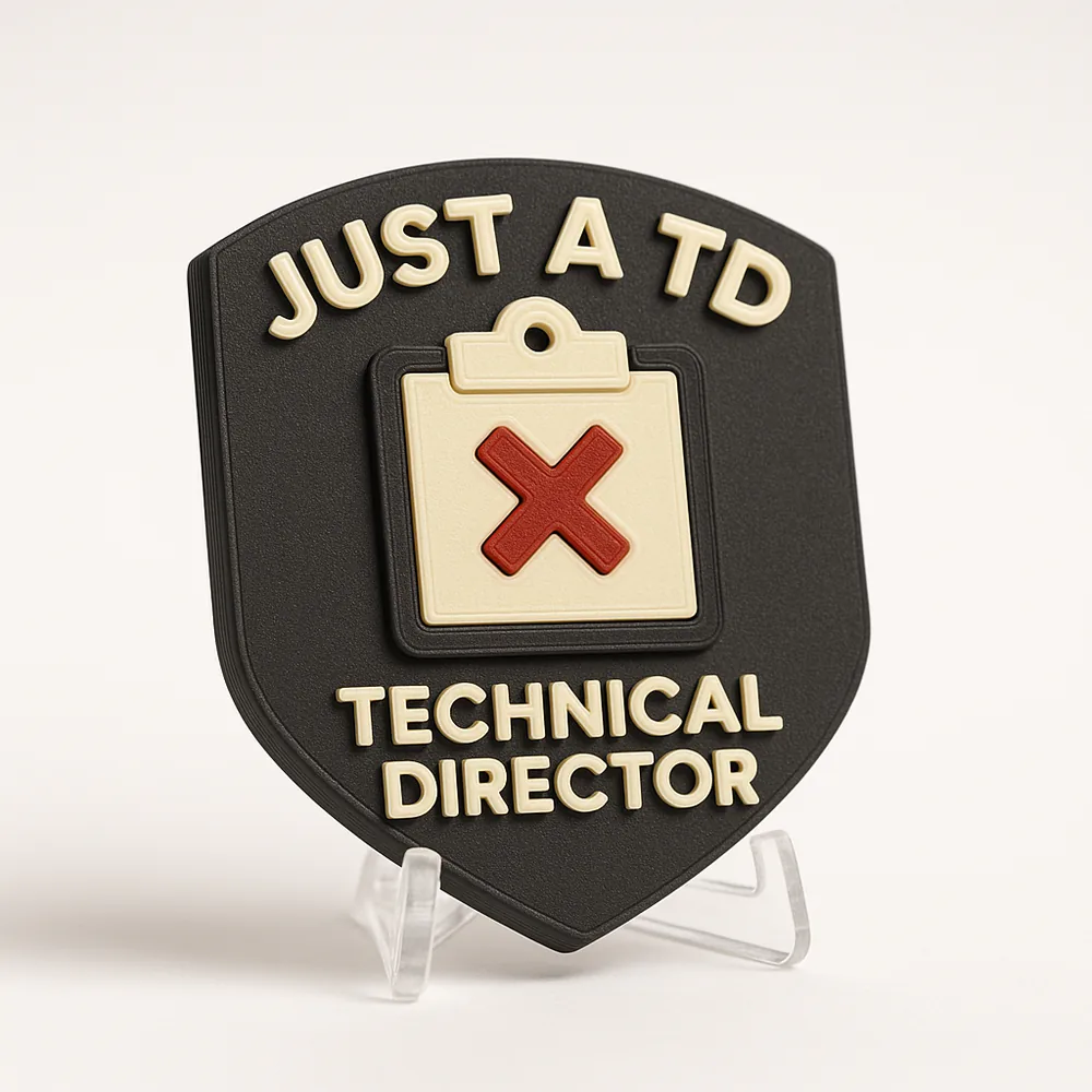 Just a TD magnetic 3D-printed achievement badge
