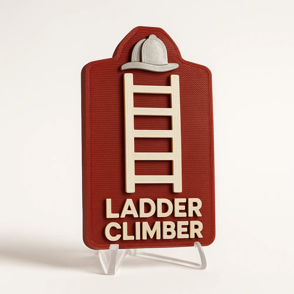 Ladder Climber magnetic 3D-printed achievement badge