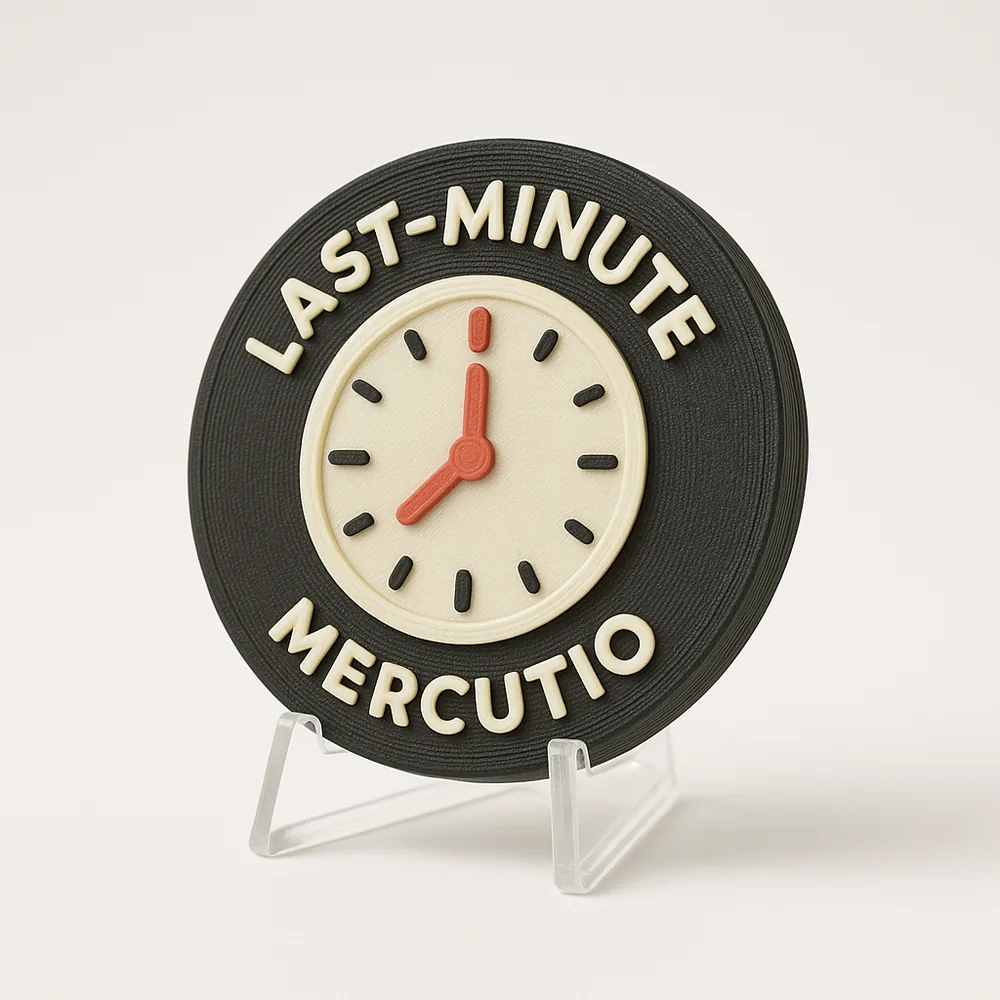 Last-Minute Mercutio magnetic 3D-printed achievement badge