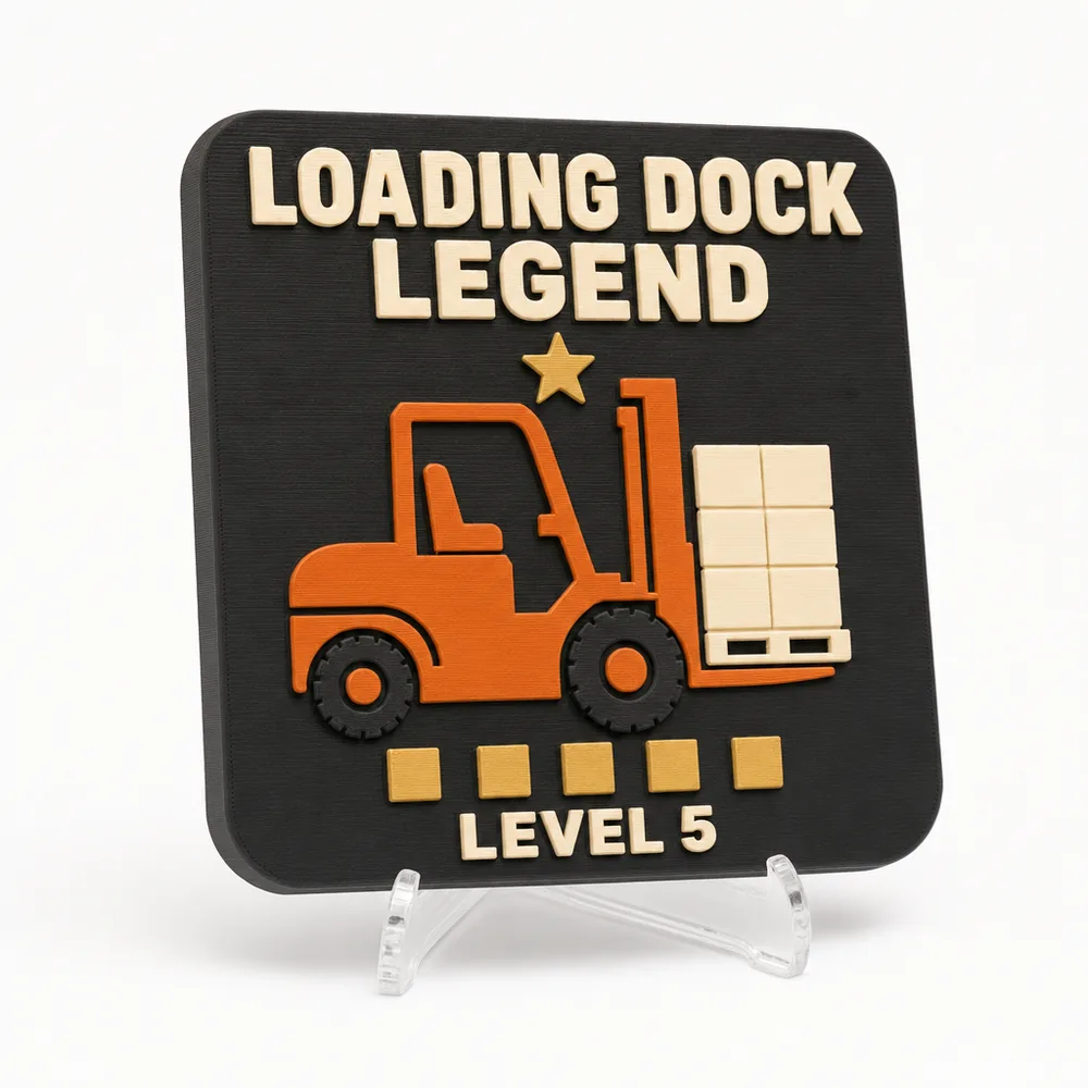 Loading Dock Legend magnetic 3D-printed achievement badge