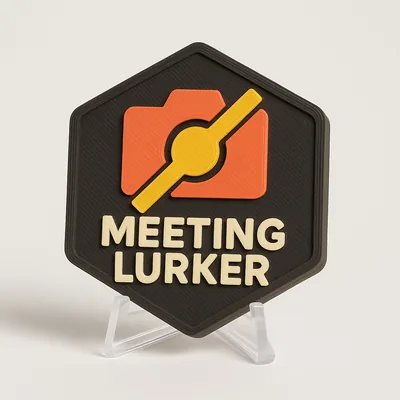 Meeting Lurker magnetic 3D-printed achievement badge