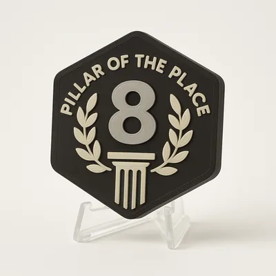 Pillar of the Place magnetic 3D-printed achievement badge