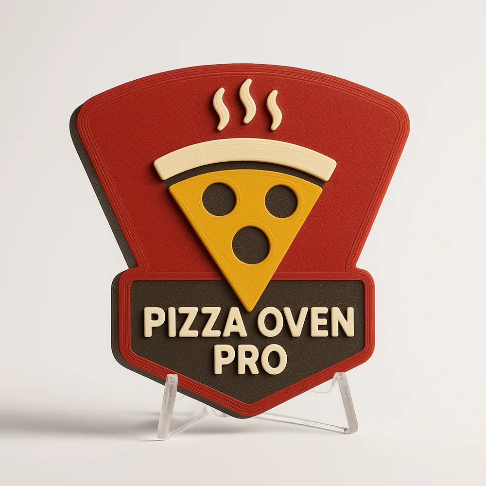 Pizza Oven Pro magnetic 3D-printed achievement badge