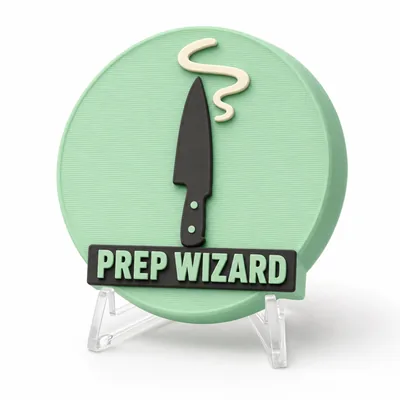 Prep Wizard magnetic 3D-printed achievement badge