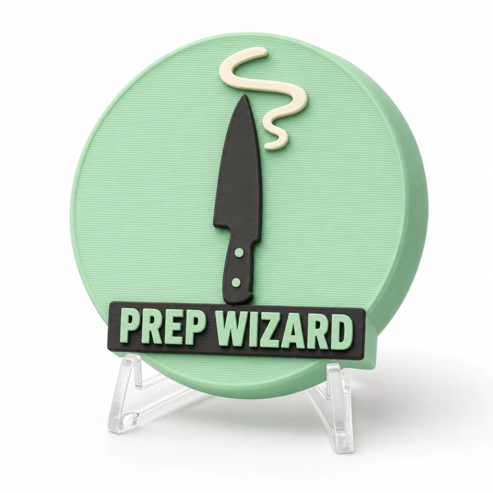 Prep Wizard magnetic 3D-printed achievement badge