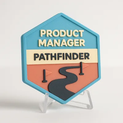 Product Manager Pathfinder magnetic 3D-printed achievement badge