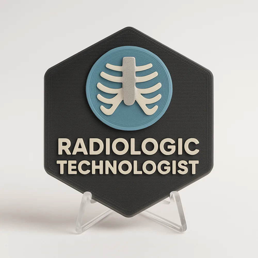 Radiologic Technologist magnetic 3D-printed achievement badge