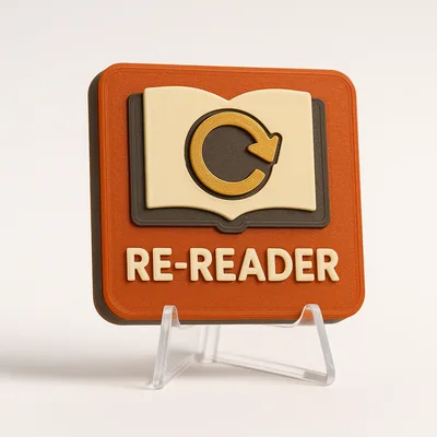 Re-Reader magnetic 3D-printed achievement badge