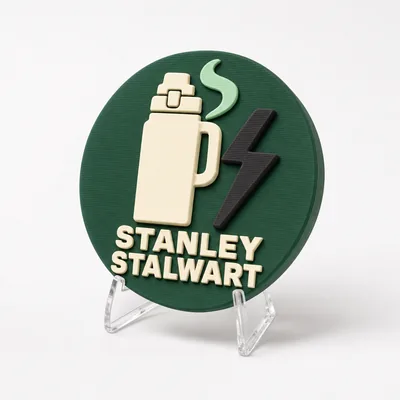 STANLEY STALWART magnetic 3D-printed achievement badge