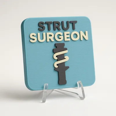 Strut Surgeon magnetic 3D-printed achievement badge