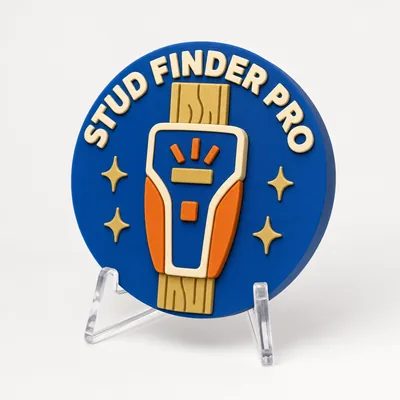 Stud Finder Pro magnetic 3D-printed achievement badge