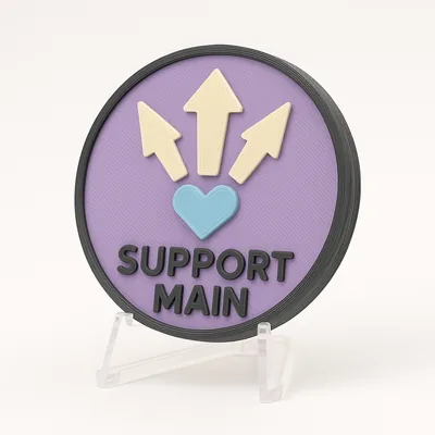 Support Main magnetic 3D-printed achievement badge